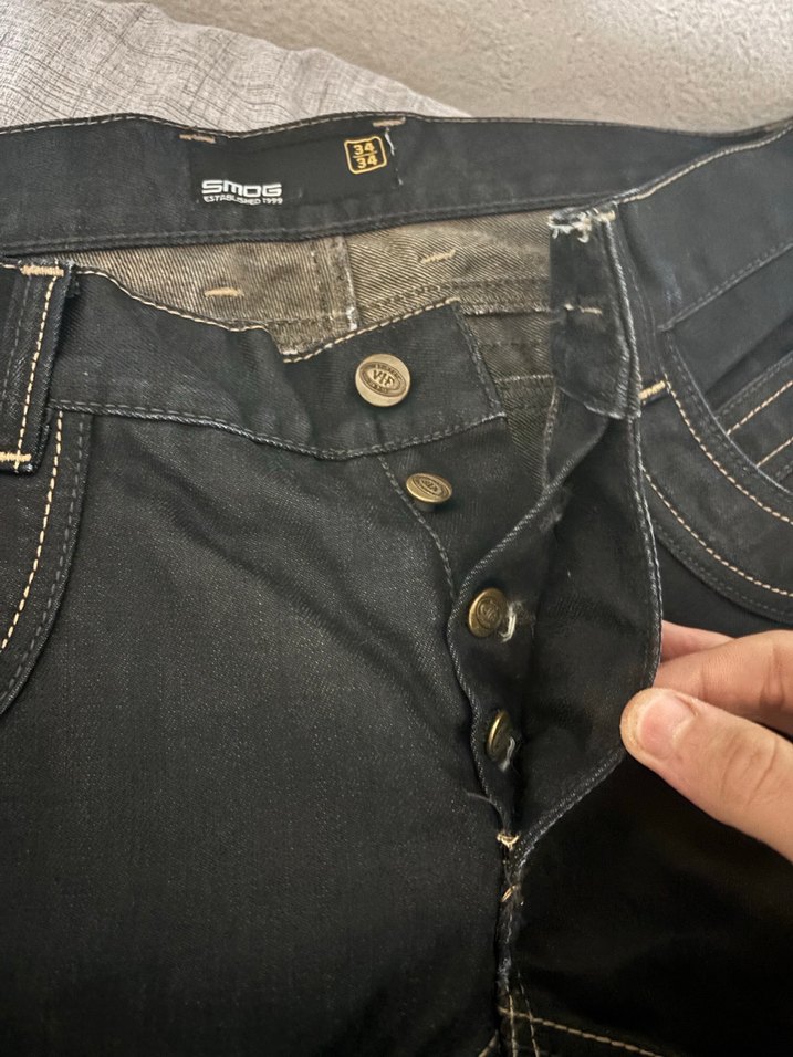 Smog denim baggy pantolon - Görsel 4