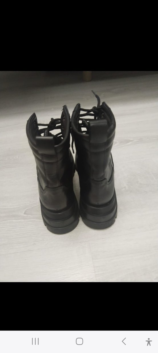 Siyah Rugan Kadın Stiletto Topuklu Bot - Görsel 2