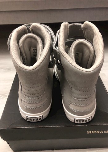 Gri Süet Kadın Dolgu Topuklu Spor Ayakkabı - Görsel 3