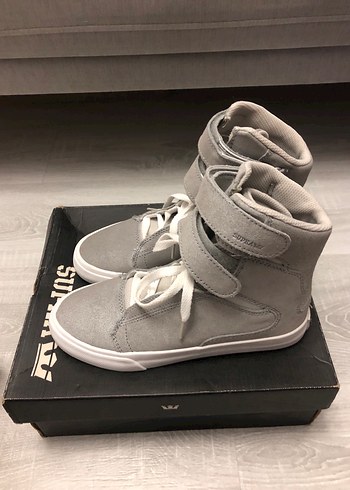 Gri Süet Kadın Dolgu Topuklu Spor Ayakkabı - Görsel 2