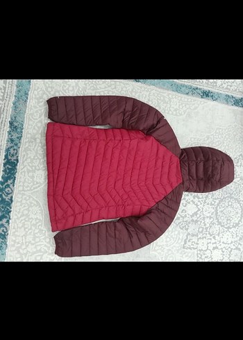 Colombia Bordo Kapüşonlu Kadın Kışlık mont - Görsel 4