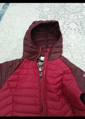 Colombia Bordo Kapüşonlu Kadın Kışlık mont - Görsel 2