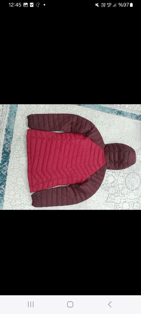 Colombia Bordo Kapüşonlu Kadın Kışlık mont - Görsel 4