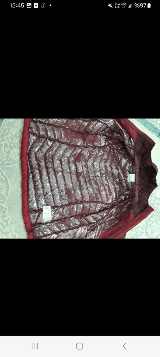 Colombia Bordo Kapüşonlu Kadın Kışlık mont - Görsel 3