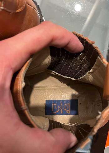 Klasik Tarz Kahverengi Parlak Tokalı Erkek Botu 41 Numara - Görsel 5