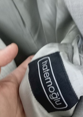48 Beden gri Renk Gri Erkek Kumaş Ceket, Normal Boy, Düğmeli