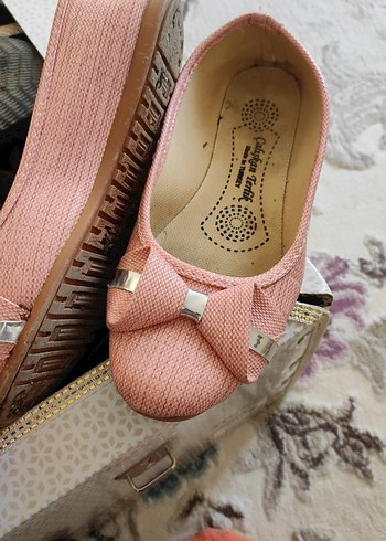 Kız Çocuk Pembe Tokalı Babet - Görsel 2