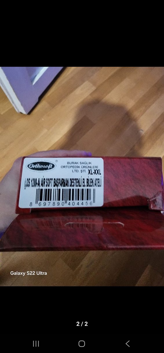 OrthoSoft Parmak Destekli Siyah Bileklik - Görsel 2