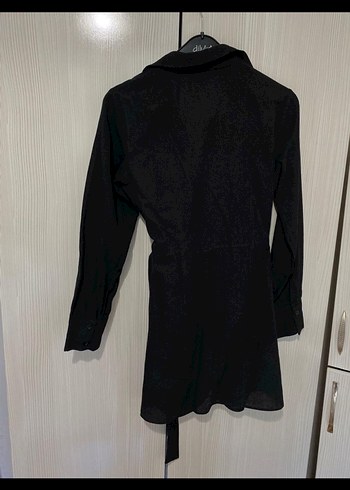 Siyah Midi Uzun Kollu Kadın Elbise - Görsel 3