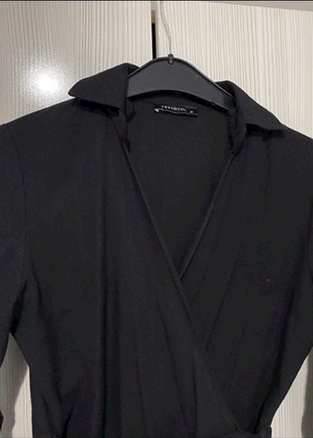 Siyah Midi Uzun Kollu Kadın Elbise - Görsel 2