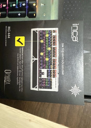 Inca IKG-444 Çok Renkli Mekanik Oyuncu Klavyesi - Görsel 2