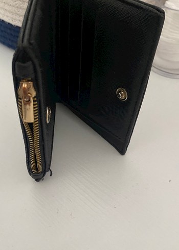 Siyah Yılan Desenli Fermuarlı Kadın Cüzdanı - Görsel 3