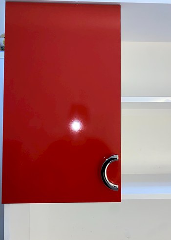 Kırmızı Kapaklı ve Raflı çalışma masası - Görsel 8