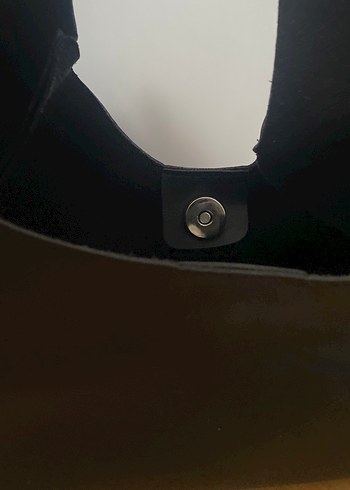 Siyah Deri Minimalist Kadın Çanta - Görsel 3