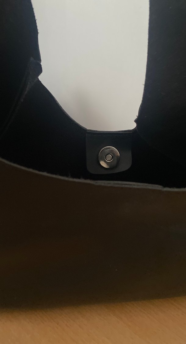 Siyah Deri Minimalist Kadın Çanta - Görsel 3