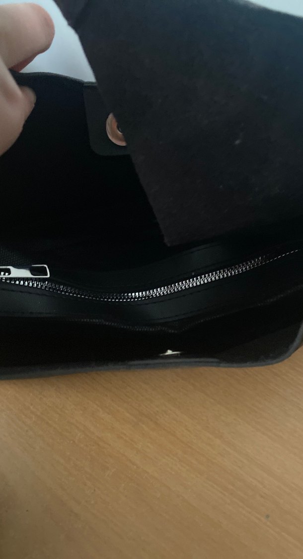 Siyah Deri Minimalist Kadın Çanta - Görsel 2