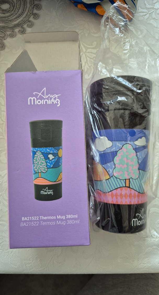 Renkli Desenli Termos - Görsel 2