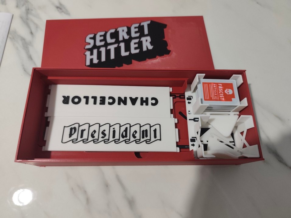 Secret Hitler kutu oyunu pnp 3d parçalı - Görsel 3