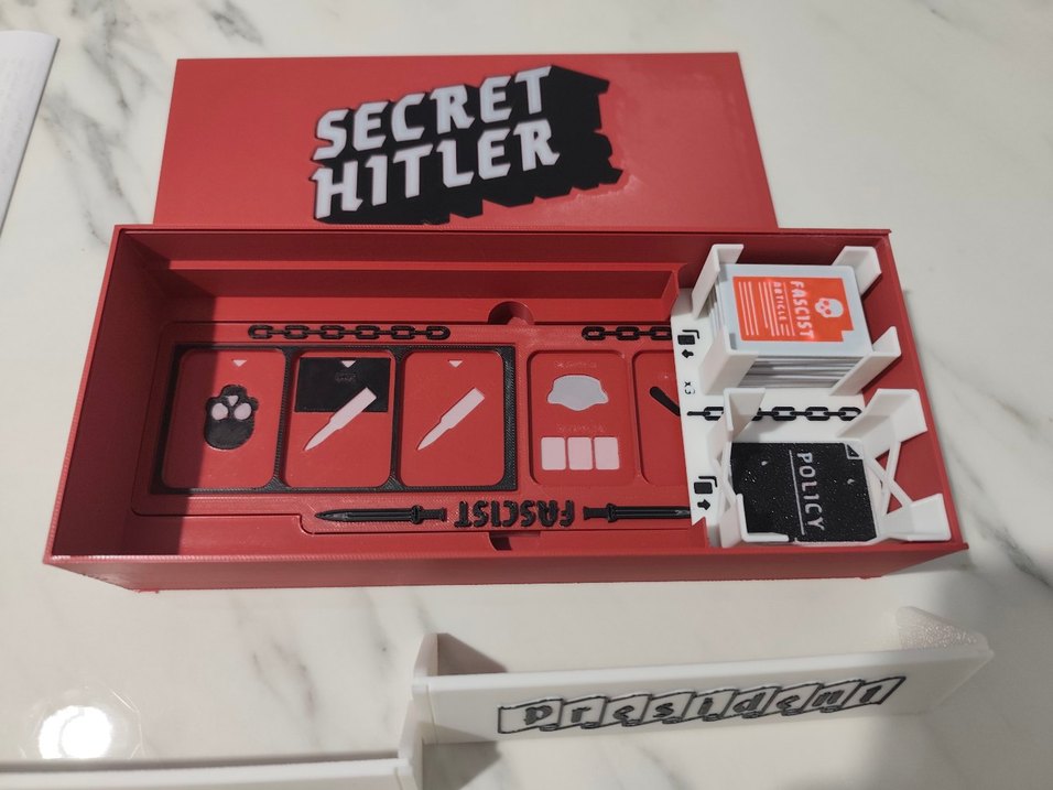 Secret Hitler kutu oyunu pnp 3d parçalı - Görsel 4