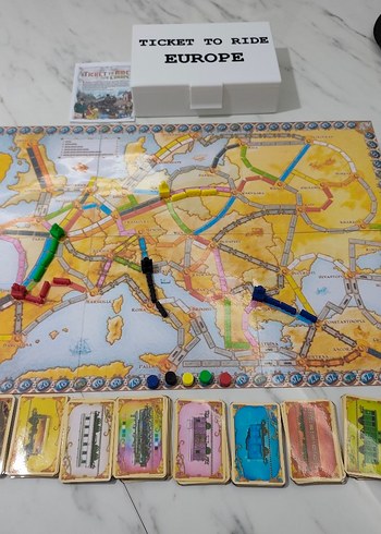ticket to ride Europa kutu oyunu pnp - Görsel 7