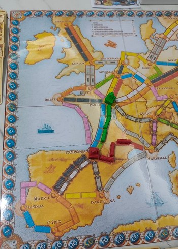 ticket to ride Europa kutu oyunu pnp - Görsel 6