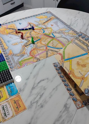 ticket to ride Europa kutu oyunu pnp - Görsel 7