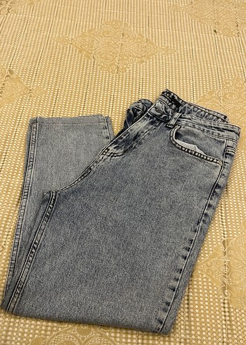 Diğer Gri Yikamali Rahat Kesim Jean