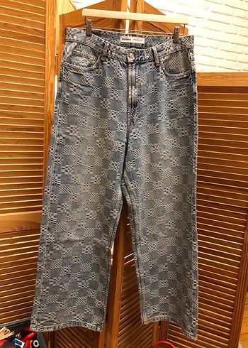 Viral/Trend Desenli Erkek/Kadın Zara/Bershka Kot Jean Pantolon - Görsel 2