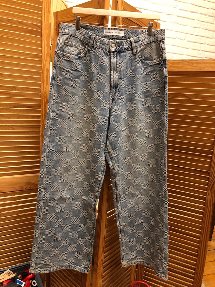 Viral/Trend Desenli Erkek/Kadın Zara/Bershka Kot Jean Pantolon - Görsel 2