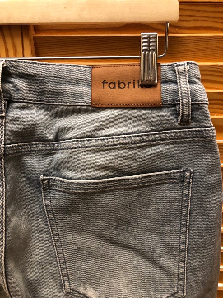 FABRİKA Gri Erkek Denim Pantolon - Normal Kesim - Görsel 4