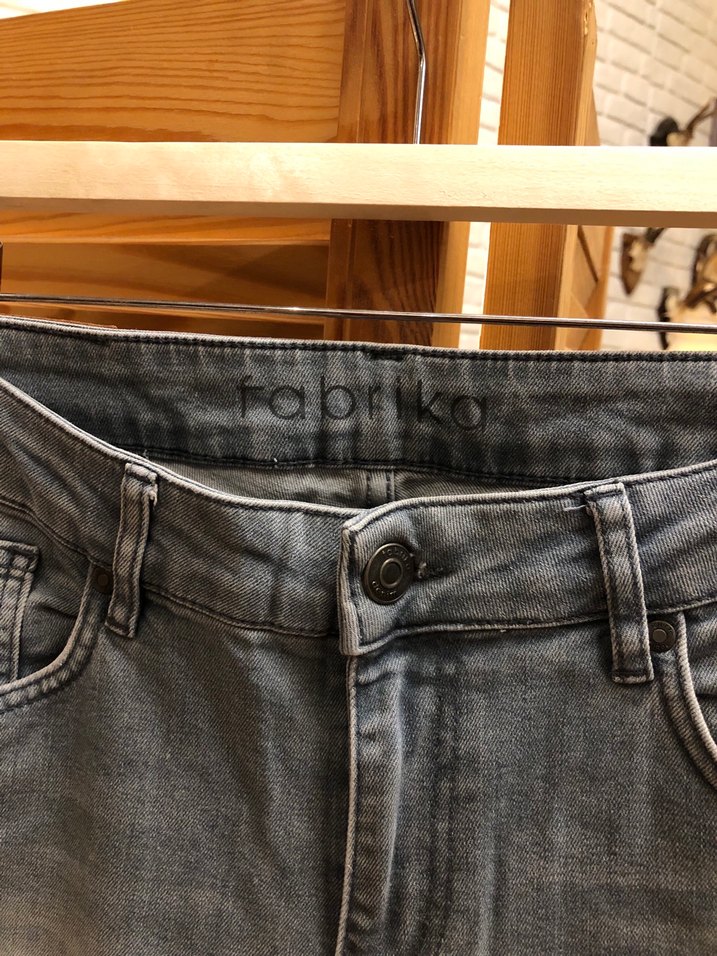 FABRİKA Gri Erkek Denim Pantolon - Normal Kesim - Görsel 2