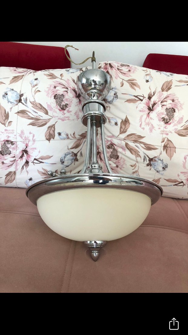 Bej Metal Tavan Lambası - Görsel 2