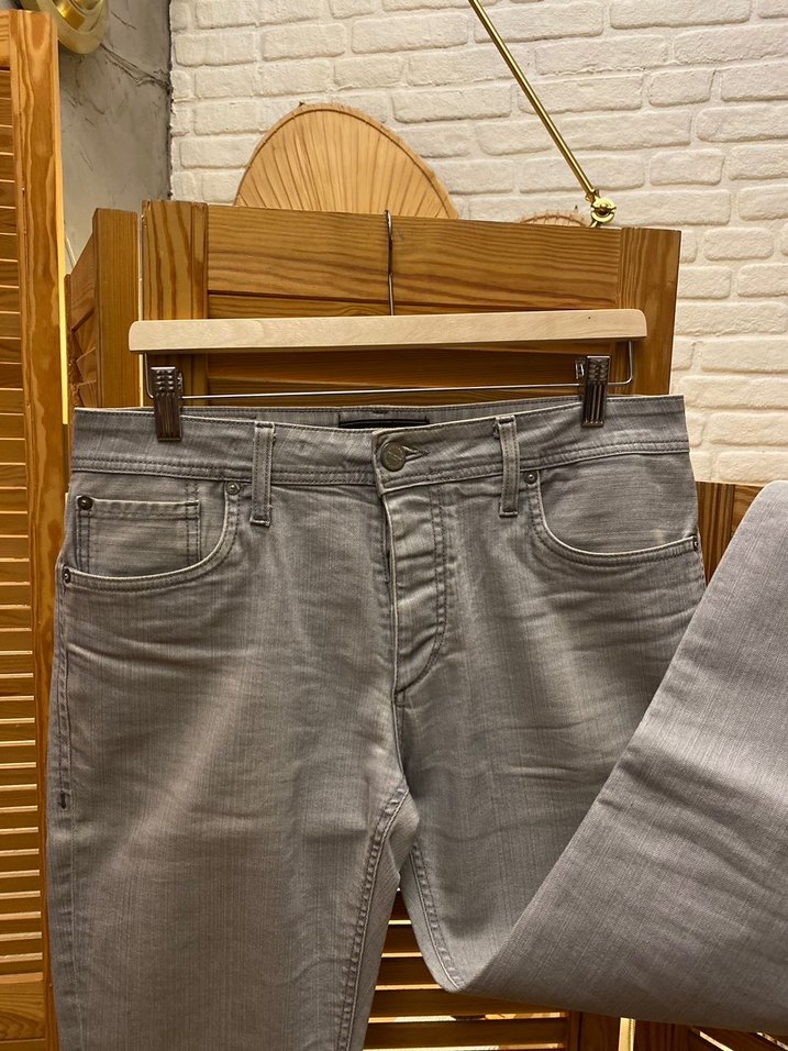 Jack&Jones Gri Regular Fit Denim Erkek Jean - Görsel 4