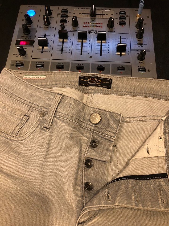 Jack&Jones Gri Regular Fit Denim Erkek Jean - Görsel 5