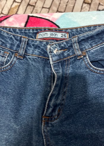 Kadın Koyu Mavi Regular Fit Denim Pantolon - Görsel 2