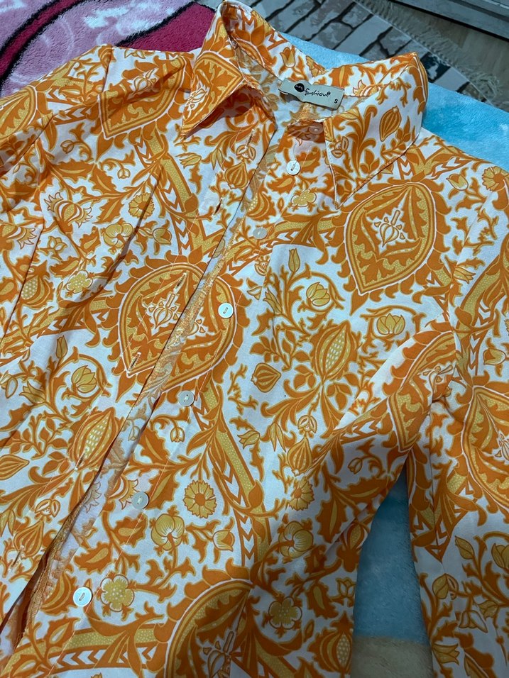 Çiçek Desenli Bohem Uzun Kollu Kız Bluzu - Görsel 2