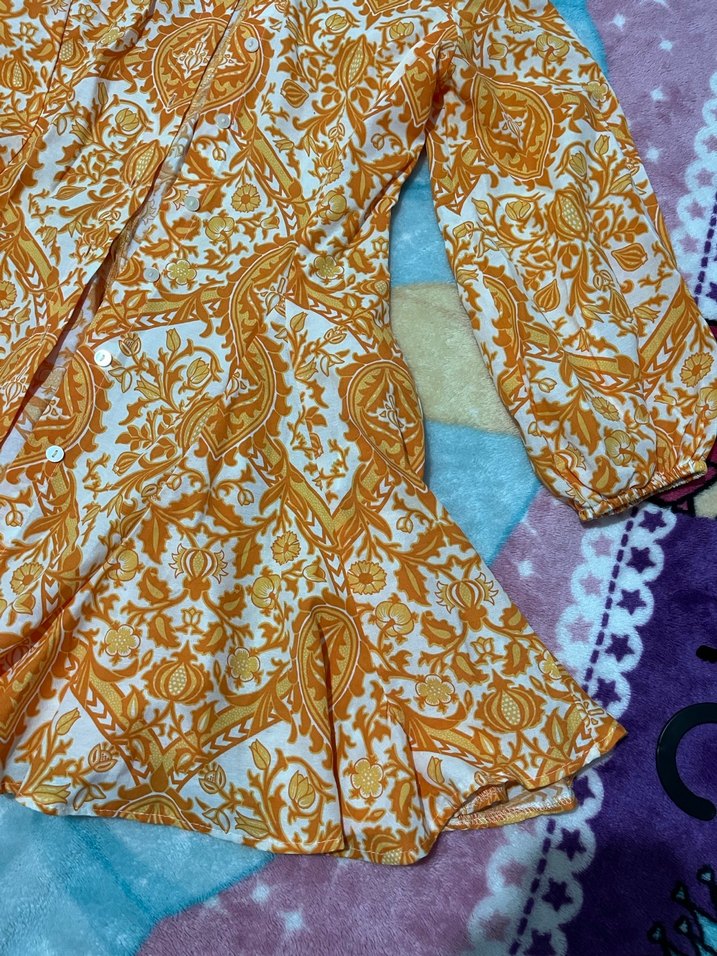 Çiçek Desenli Bohem Uzun Kollu Kız Bluzu - Görsel 3