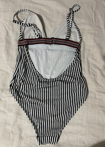 Çizgili Kadın Mayo - Görsel 3