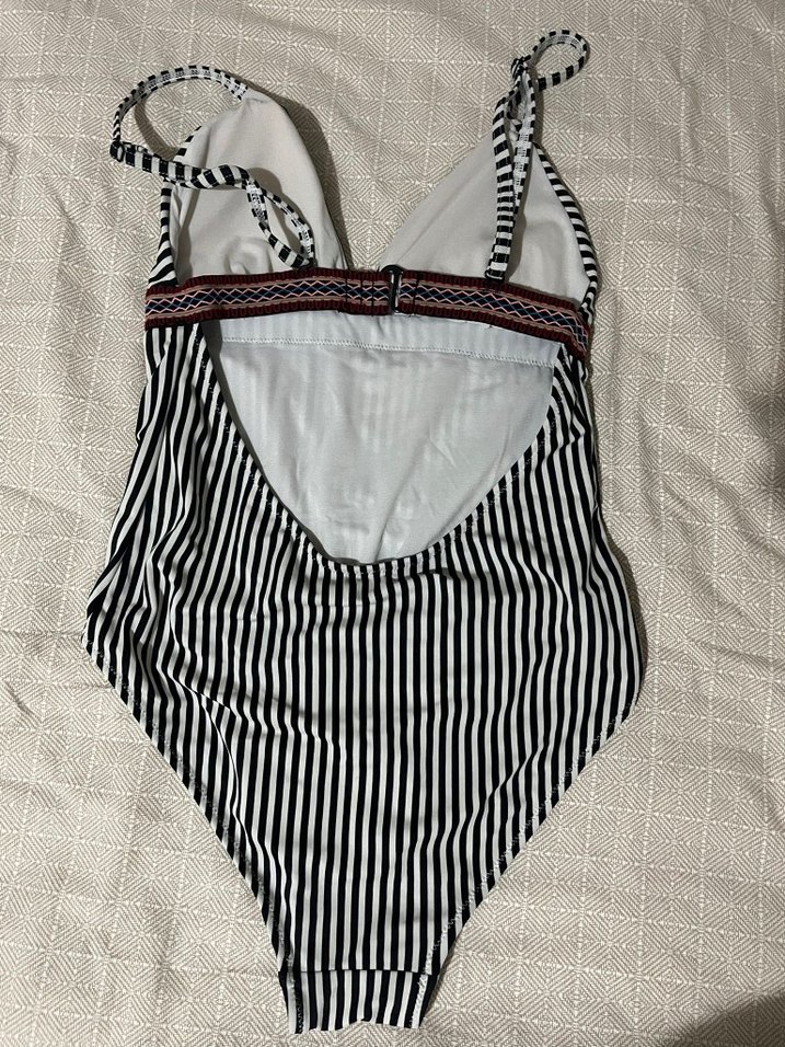 Çizgili Kadın Mayo - Görsel 3