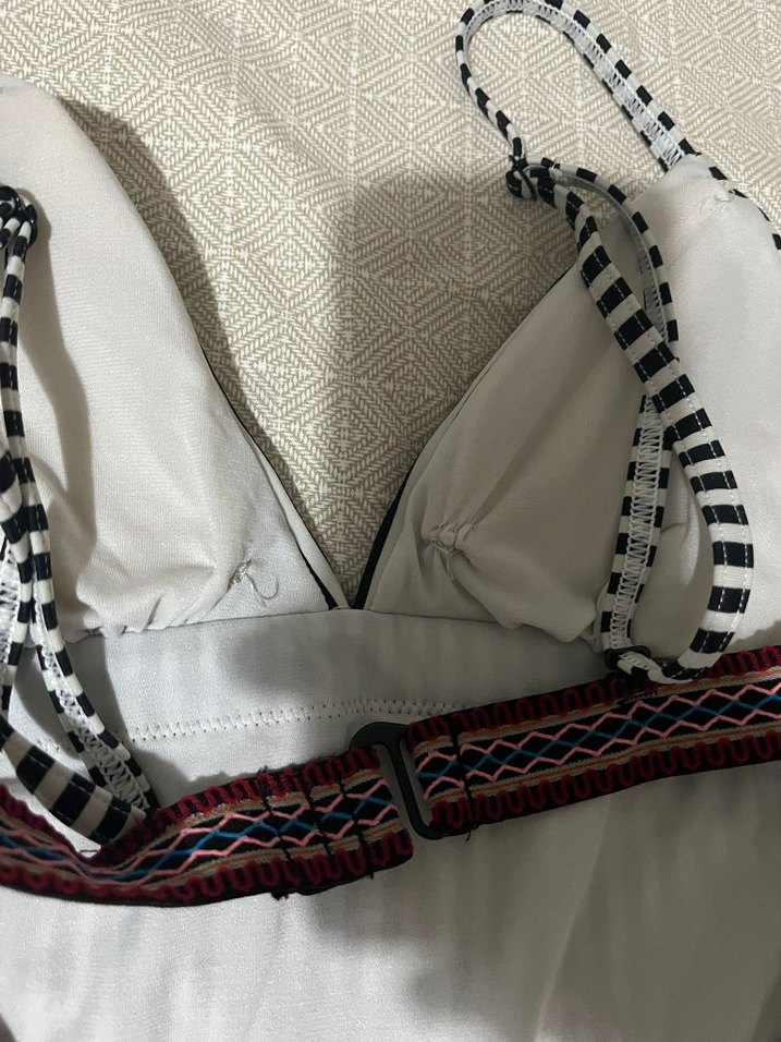 Çizgili Kadın Mayo - Görsel 4