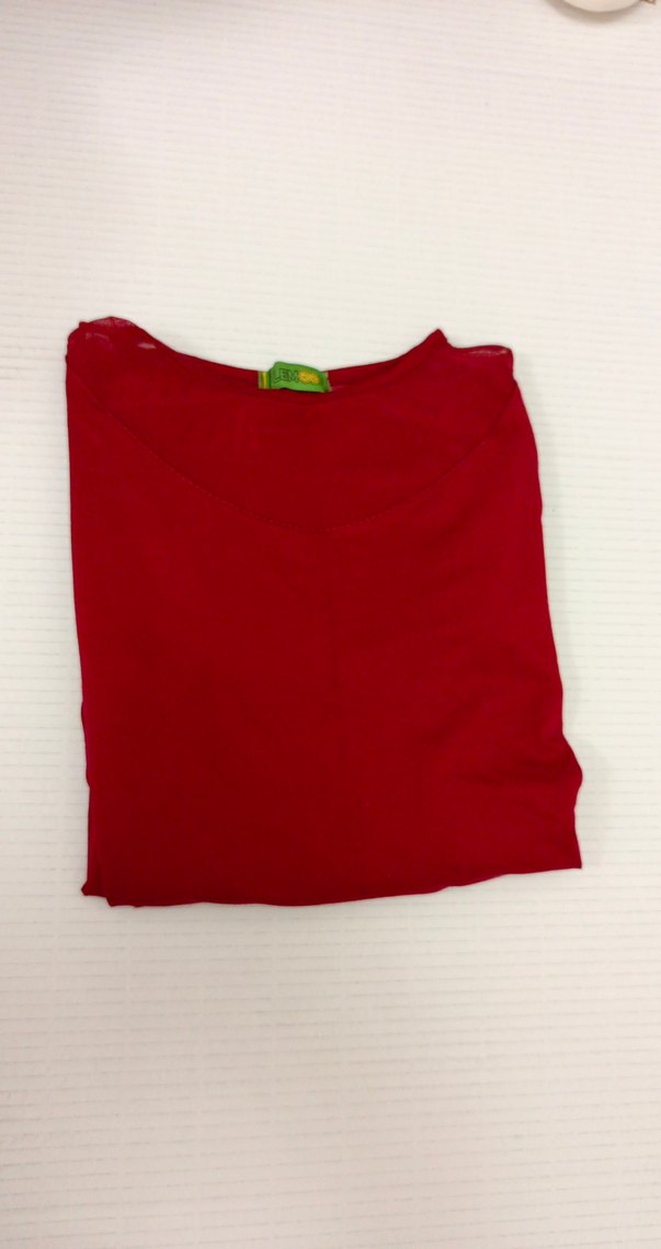 Kırmızı Uzun Kollu Tişört - Görsel 2