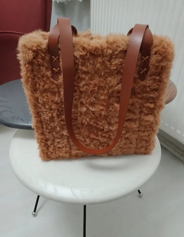 Boncuklu Yeşil Örgü Kadın Çanta - Görsel 4