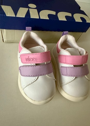 Kız Çocuk Pembe Cırt Cırtlı Spor Ayakkabı - Görsel 4