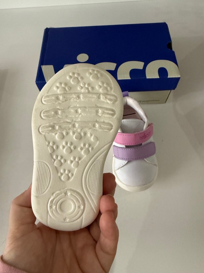 Kız Çocuk Pembe Cırt Cırtlı Spor Ayakkabı - Görsel 3