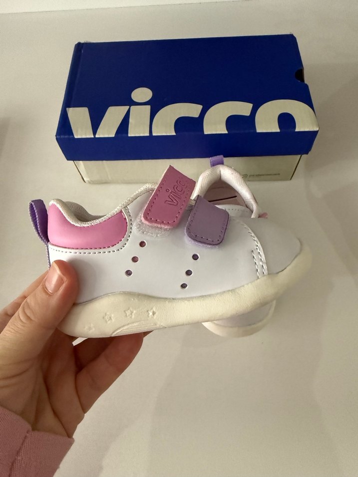 Kız Çocuk Pembe Cırt Cırtlı Spor Ayakkabı - Görsel 2