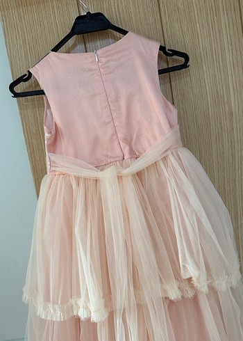 Pembe Kat Kat Kız Çocuk Elbisesi - Görsel 6