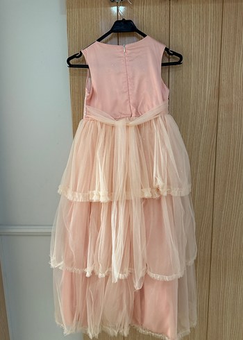 Pembe Kat Kat Kız Çocuk Elbisesi - Görsel 5