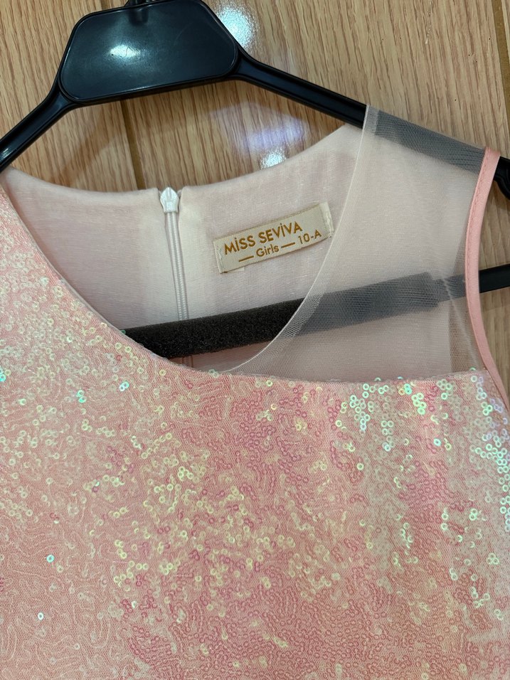 Pembe Kat Kat Kız Çocuk Elbisesi - Görsel 4