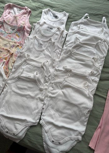 Bebek Kız Kolsuz Beyaz Body Seti - Görsel 3