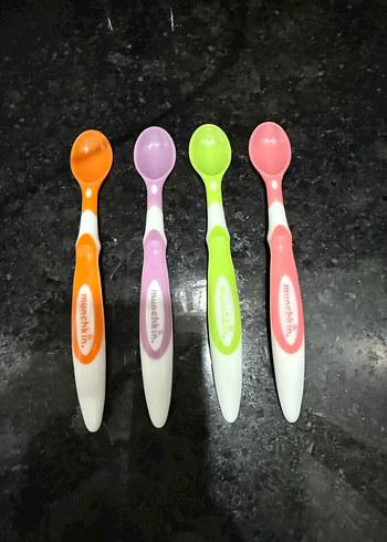 Renkli Munchkin Çocuk Kaşık Seti - Görsel 3